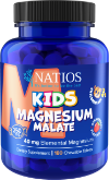 NATIOS Kids Magnesium Malate, 250 mg, 180 jahodových cucacích tabletek